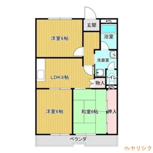 ガーデンハイツエクレール【1階】の間取り