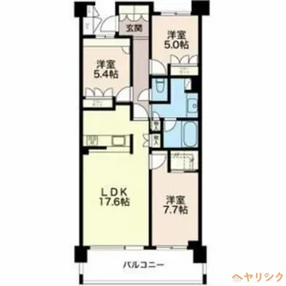 プライムメゾン富士見台【3階】の間取り