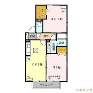 プレストンズ【1階】の間取り