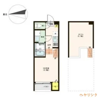 1Rの間取り画像