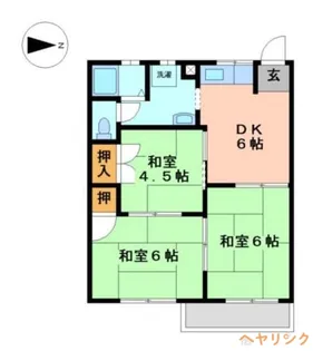 フォーブル吉岡【2階】の間取り