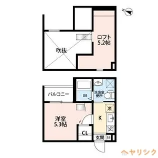 1Kの間取り画像