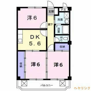 パレスエントピア【1階】の間取り