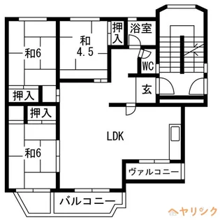3LDKの間取り画像