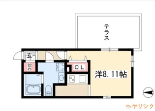 1Rの間取り画像