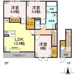 3LDKの間取り画像