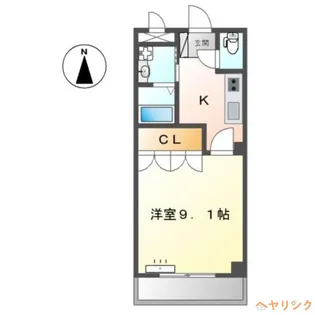 グランディールU【203号室】の間取り