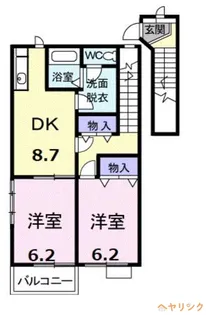 ローズデール【2階】の間取り