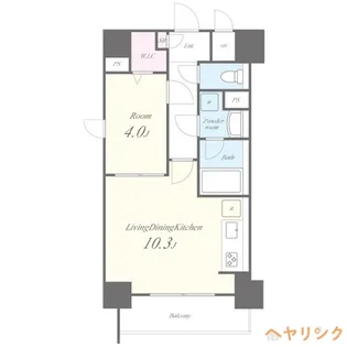 ルノンドームA【8階】の間取り