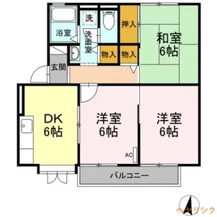 グランドゥール B棟【2階】の間取り