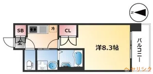 パルティール黒川【6階】の間取り