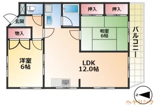 バーダック【202号室】の間取り