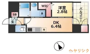 エステムコート名古屋ルノン【6階】の間取り