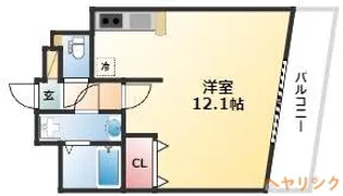 プラウランド名駅【9階】の間取り
