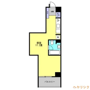1Rの間取り画像