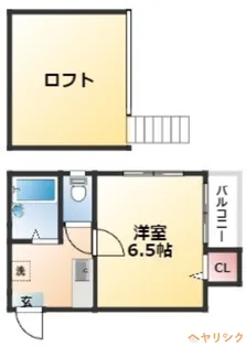 1Kの間取り画像