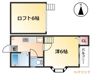 1Kの間取り画像