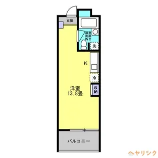 1Rの間取り画像