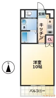 1Kの間取り画像