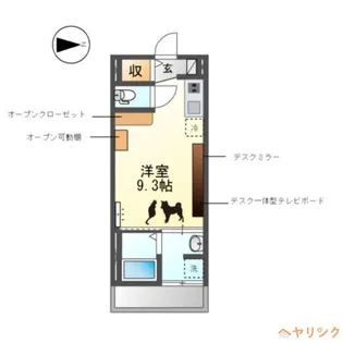 ソルチ歌里【202号室】の間取り