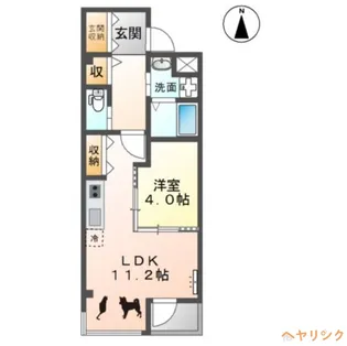 クオーレ浄心【3階】の間取り
