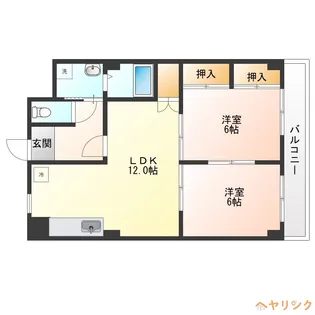 Villa上小田井壱番館【6階】の間取り