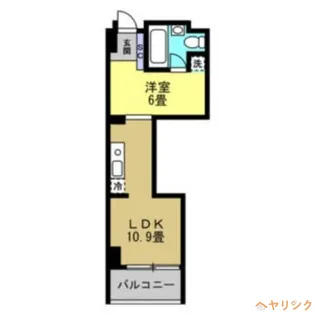 1LDKの間取り画像