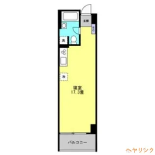 1Rの間取り画像