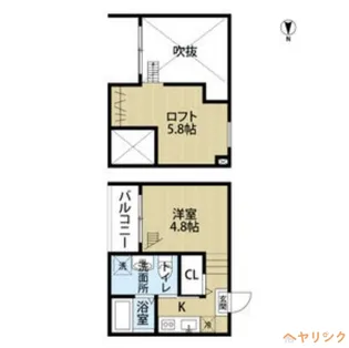 1Rの間取り画像