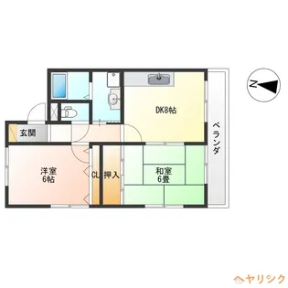 グレイスアサヒ【2階】の間取り