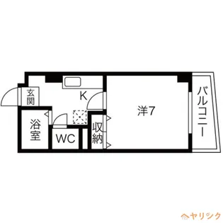 1Kの間取り画像