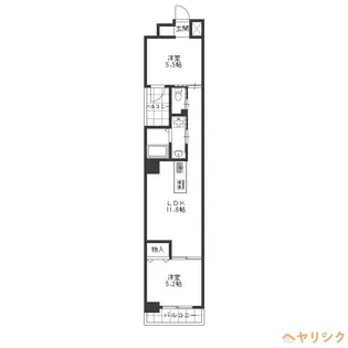 亀島マンション(仮)【4階】の間取り