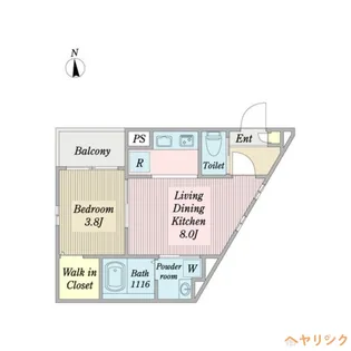 1LDKの間取り画像