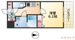 エステムコート名古屋黒川シャルマン【14階】の間取り