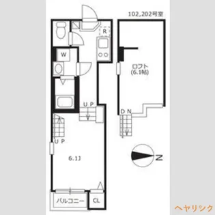 フレグラントオリーブ名城公園【1階】の間取り