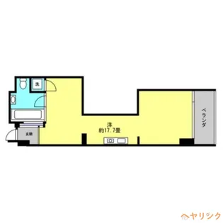 1Rの間取り画像