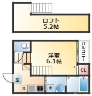 1Kの間取り画像