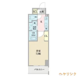 プレイズシード浅間町【6階】の間取り