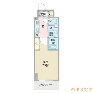 プレイズシード浅間町【8階】の間取り