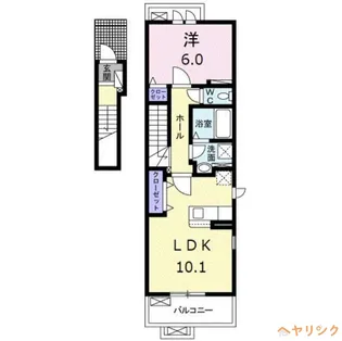 1LDKの間取り画像