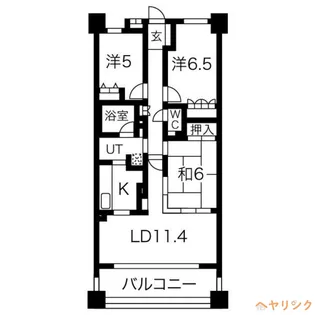 ファミリアーレ庄内通【5階】の間取り