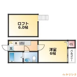 1Kの間取り画像