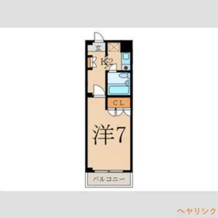 1Kの間取り画像
