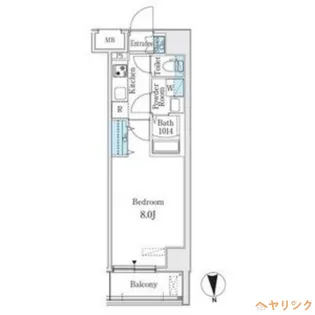 プレイズシード名駅北【4階】の間取り