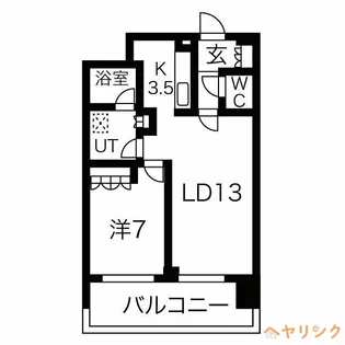 ブリリアタワー名古屋グランスイート【403号室】の間取り
