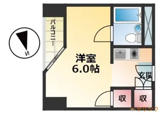 1Kの間取り画像