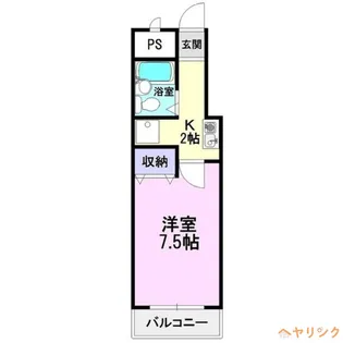 はやしビジデンス【304号室】の間取り