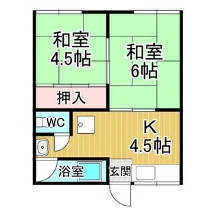 中島アパート【103号室】の間取り