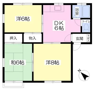 チューリップ館【101号室】の間取り