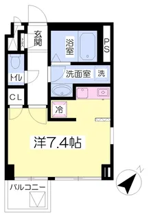 1Rの間取り画像